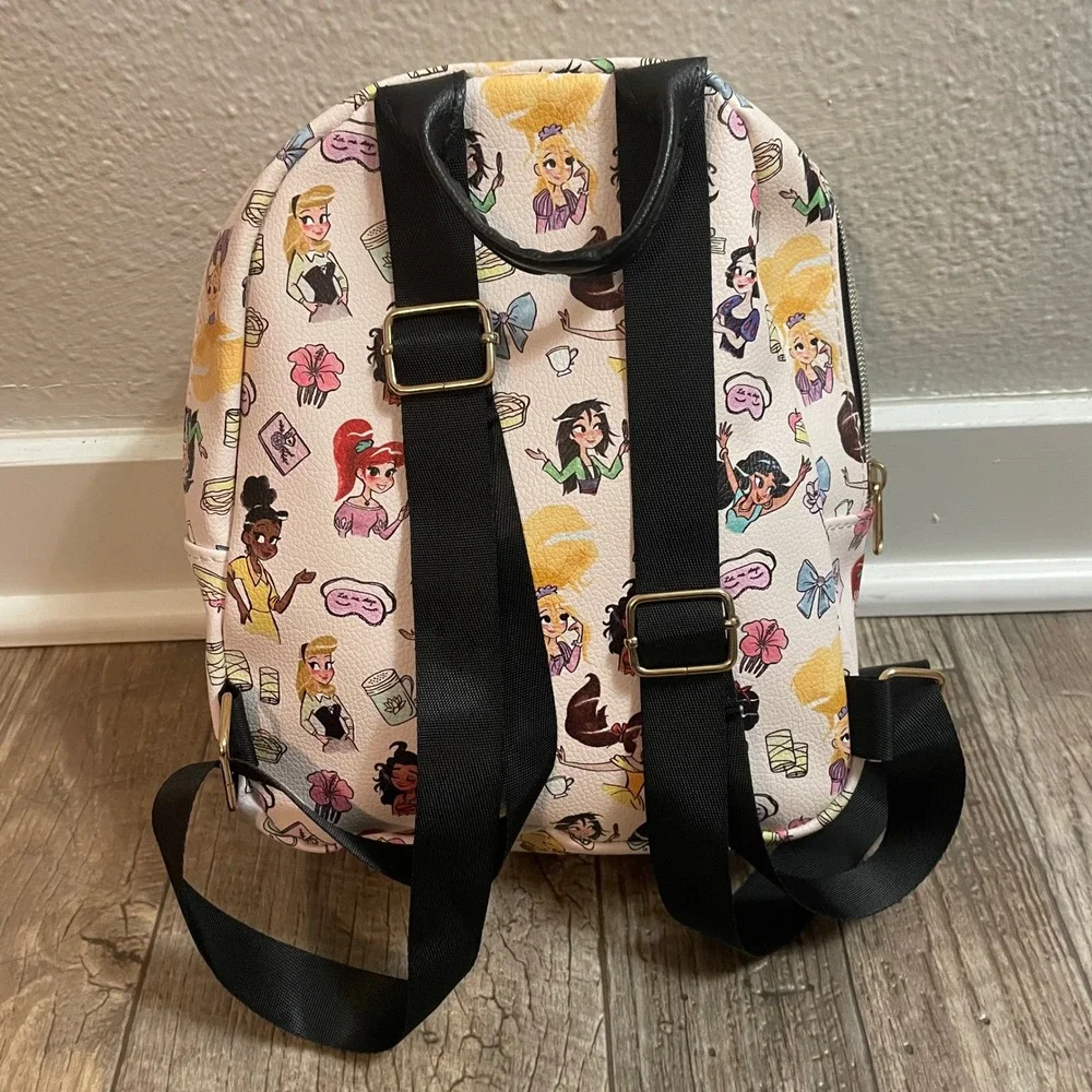 Disney Princess Mini Backpack All Over Print Fast Forward brand - Picture 3 of 11